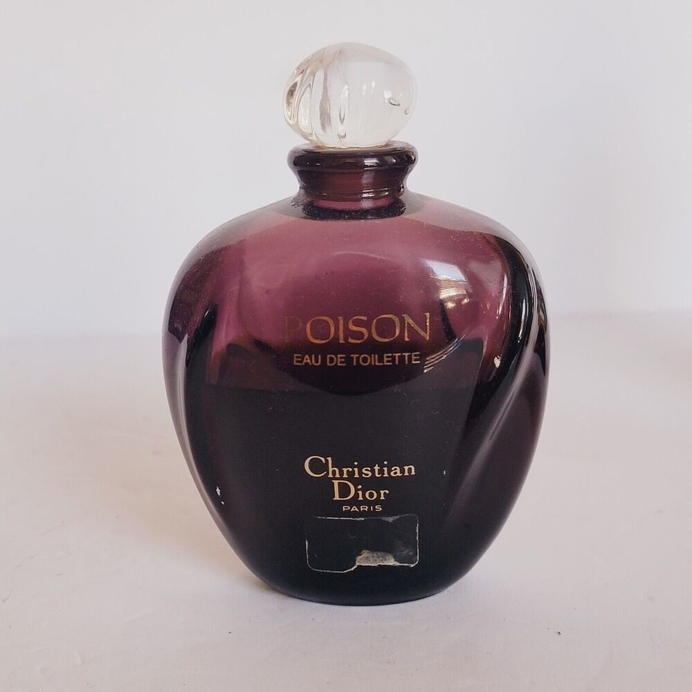 Vintage Christian Dior Poison eau de toilette splash 3.4 fl.oz 100ml 3/4 Full